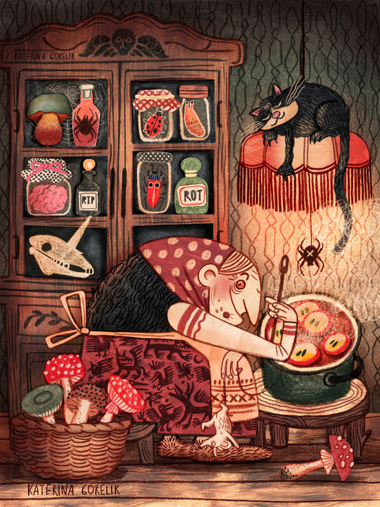 Bubbling Autumn Magic, 40x50cm